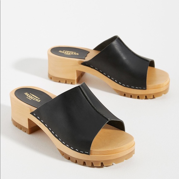 Swedish Hasbeens Shoes - Swedish Hasbeens Ann Heeled Clogs